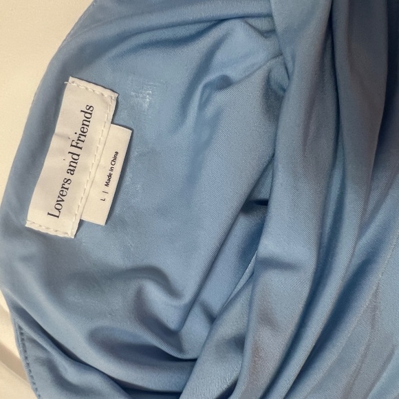 LOVERS + FRIENDS ODESSA GOWN PERIWINKLE LARGE - Picture 4 of 4